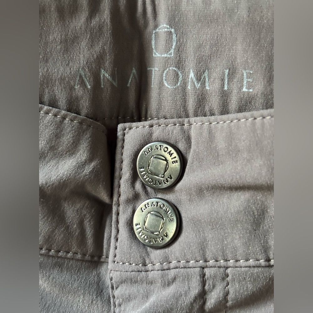 Anatomie Women's Luisa Skinny Jean Pant in Taupe Gray Large - Picture 2 of 10